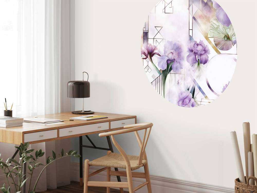 Acquerello Geometria Viola