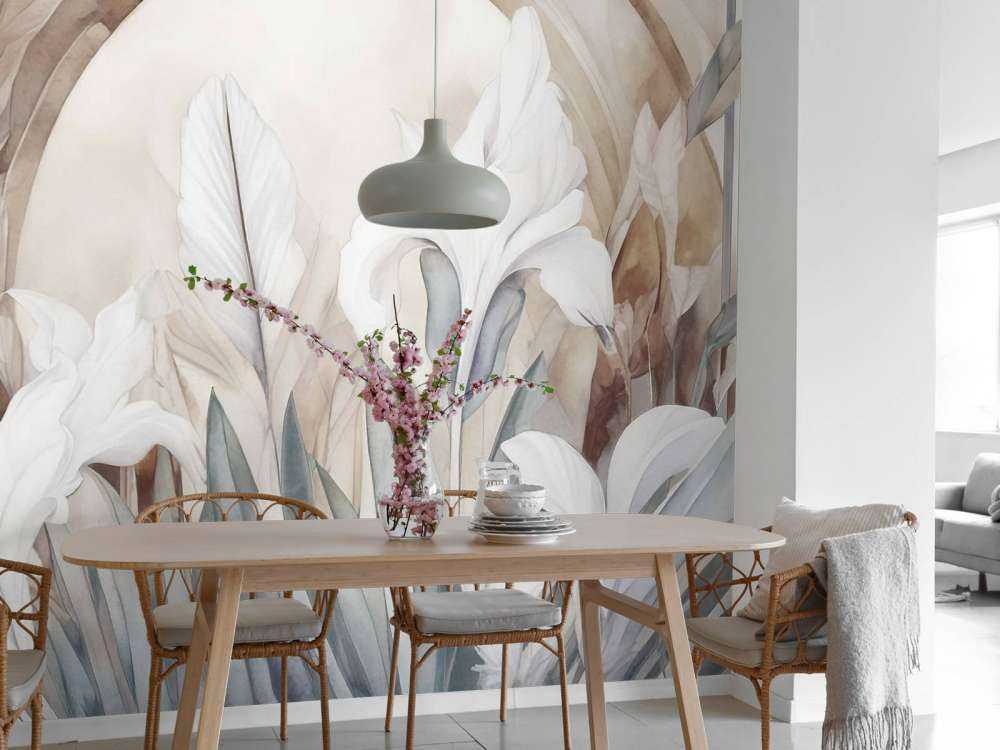 Iris all'alba grigia