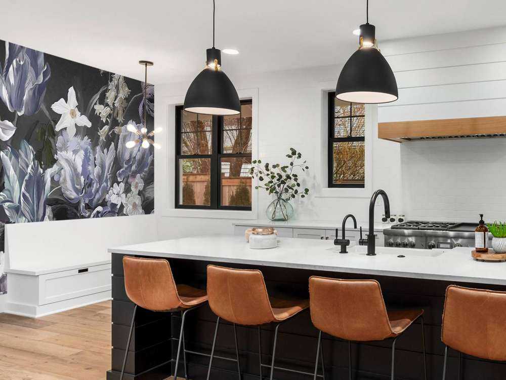 Bouquet con peonie blu