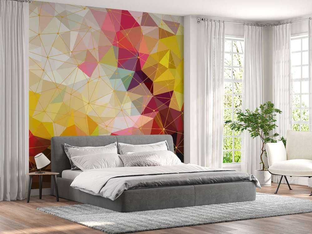 Stampa di triangoli colorati