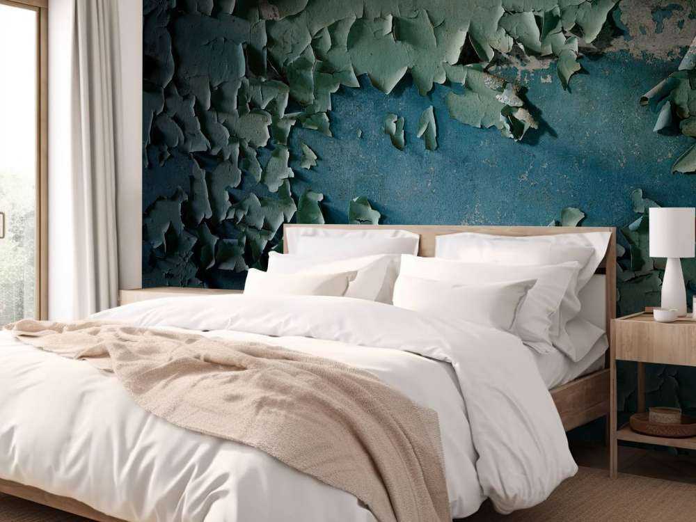 Parete di vernice invecchiata