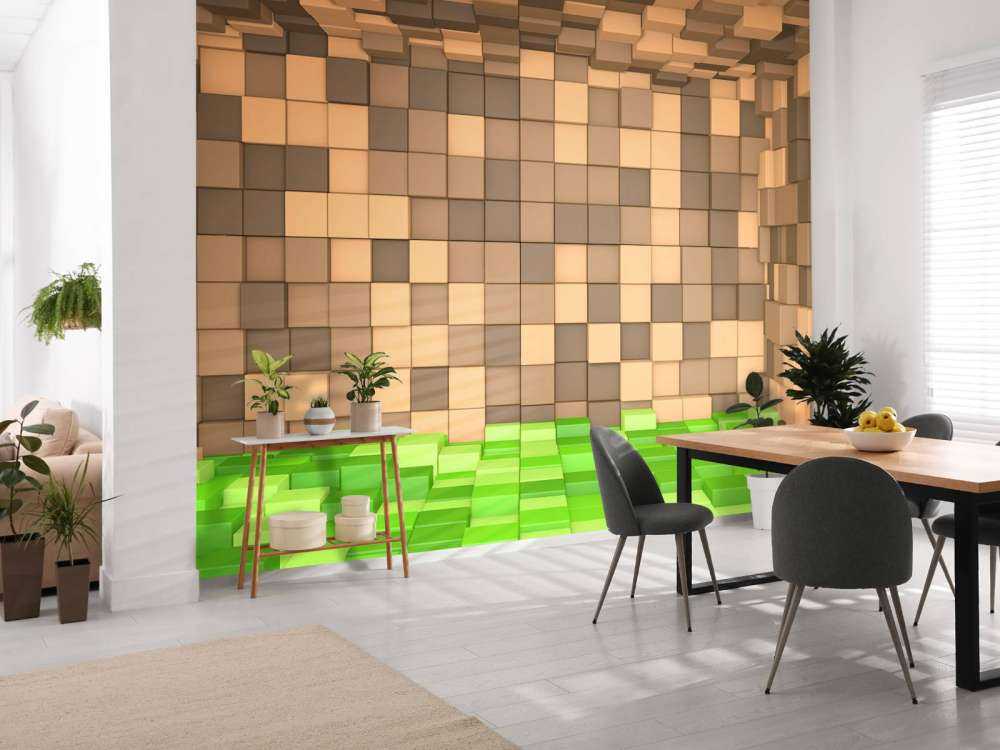 Paesaggio 3D Minecraft