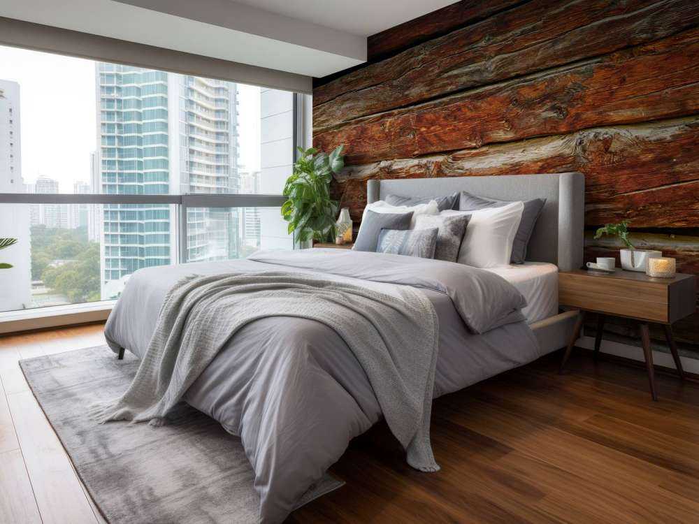 Assi di legno grezzo