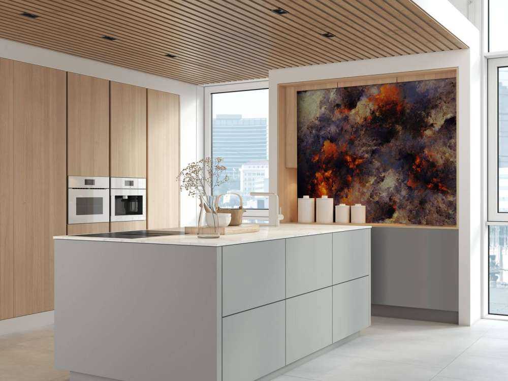 Nuvole scure astratte di fumo