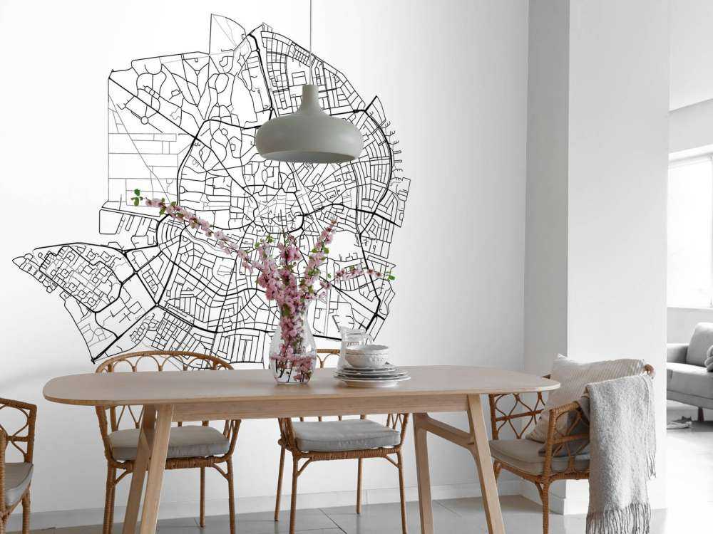 Mappa di Hilversum, bianco 