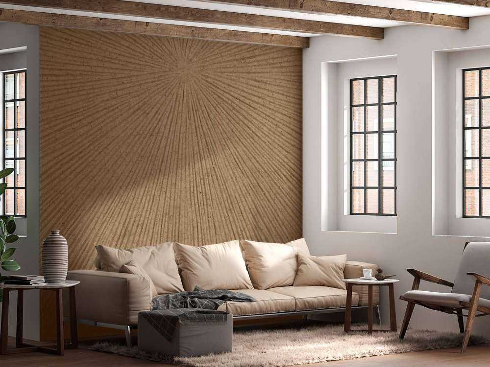 Struttura con linee in marrone dorato