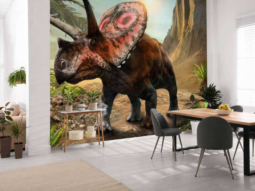 Torosaurus nella foresta