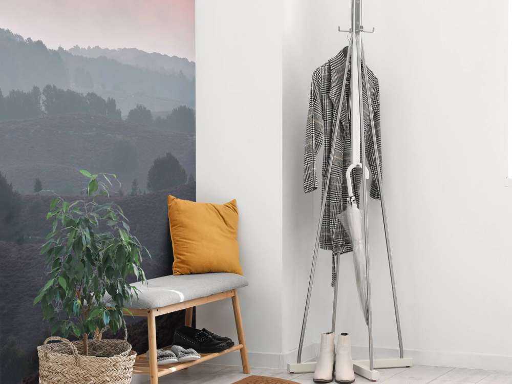 Alba nebbiosa sulla brughiera