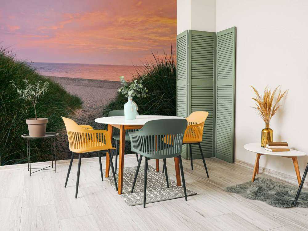 Passaggio della duna con l'alba