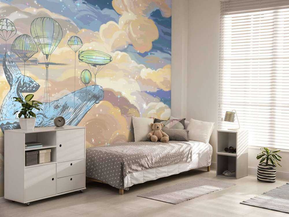 Balena con le sue mongolfiere