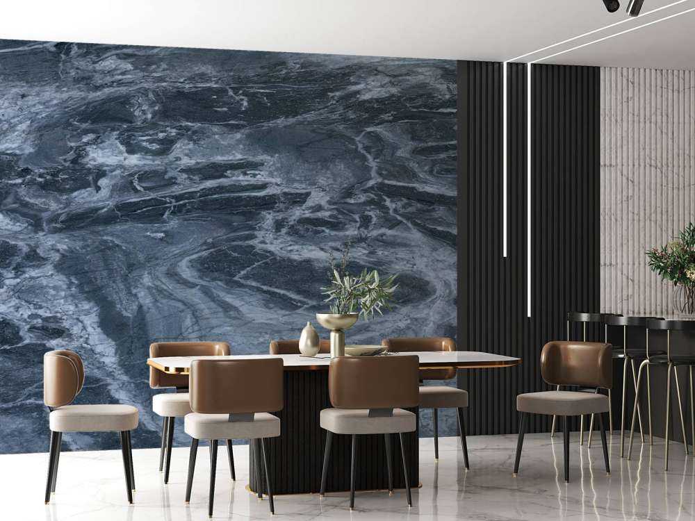 Marmo con tonalità blu