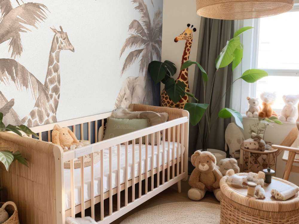 Vari animali della giungla in taupe