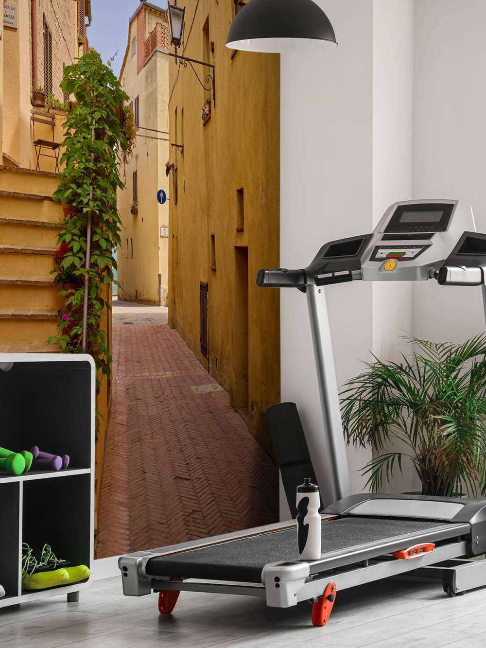 Le scale di una strada italiana