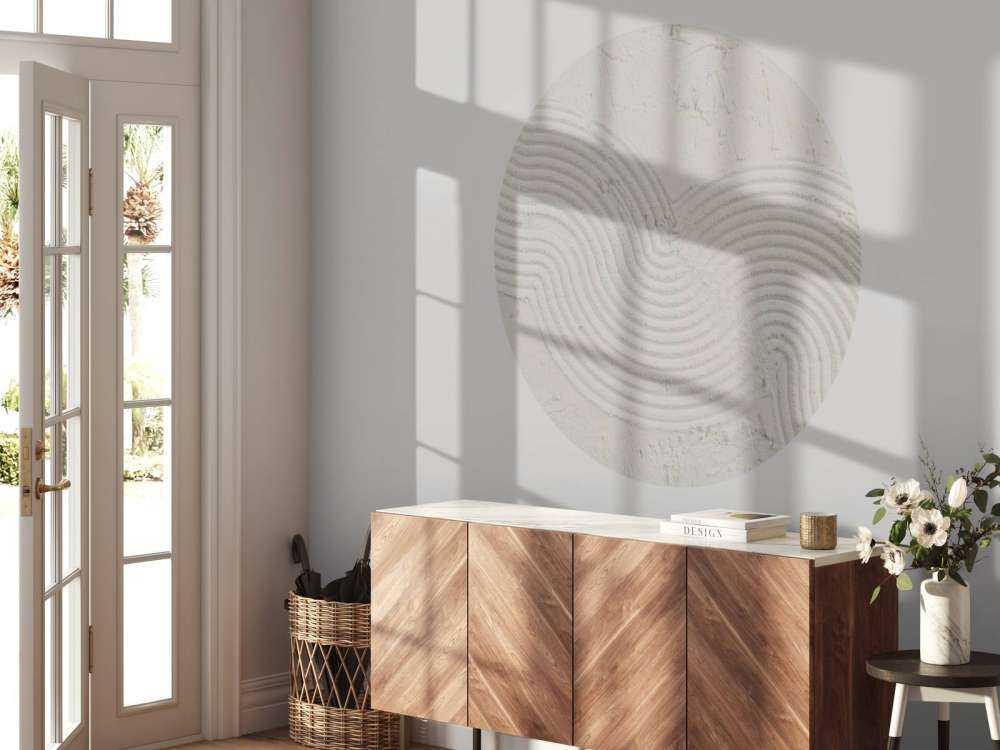 Linee e strutture organiche in bianco sporco