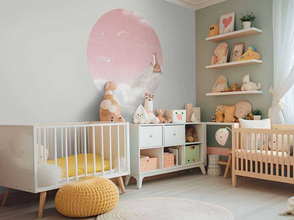 Fox on the Moon - Pink