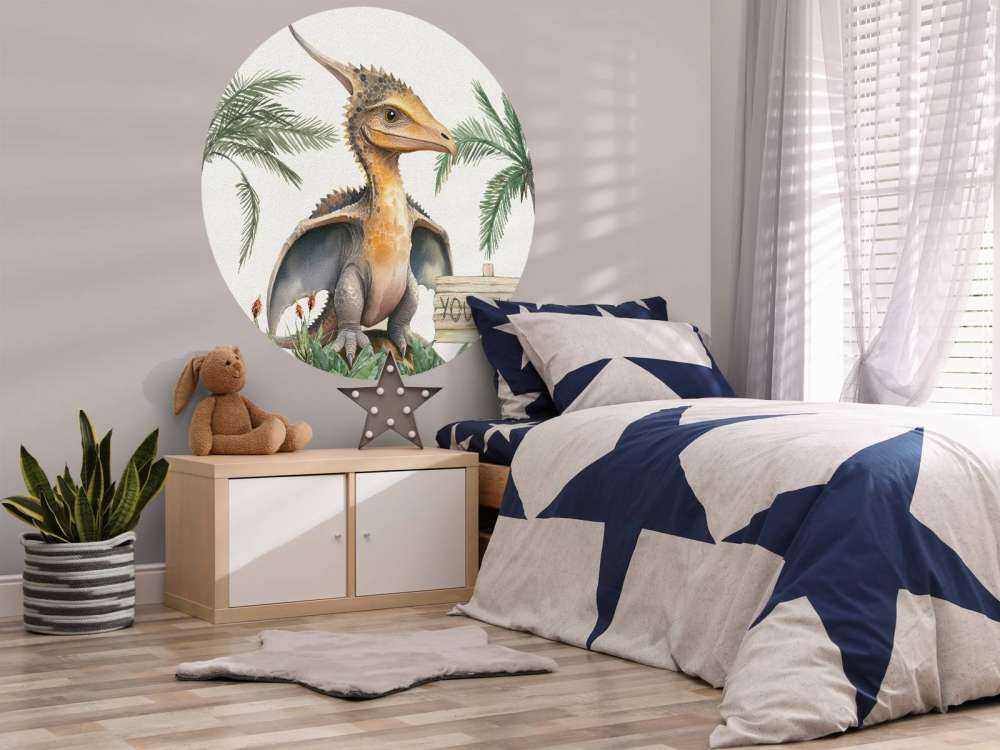 Baby pteranodon nella giungla