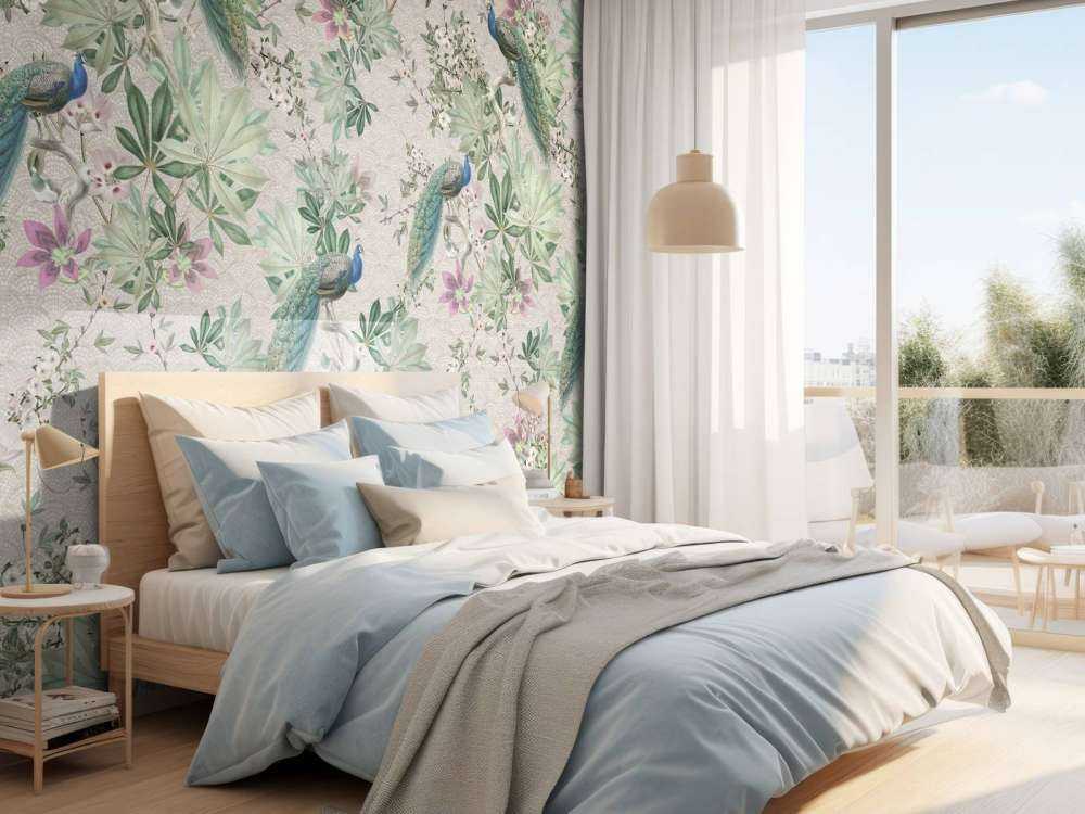 Pavoni da giardino vintage - crema