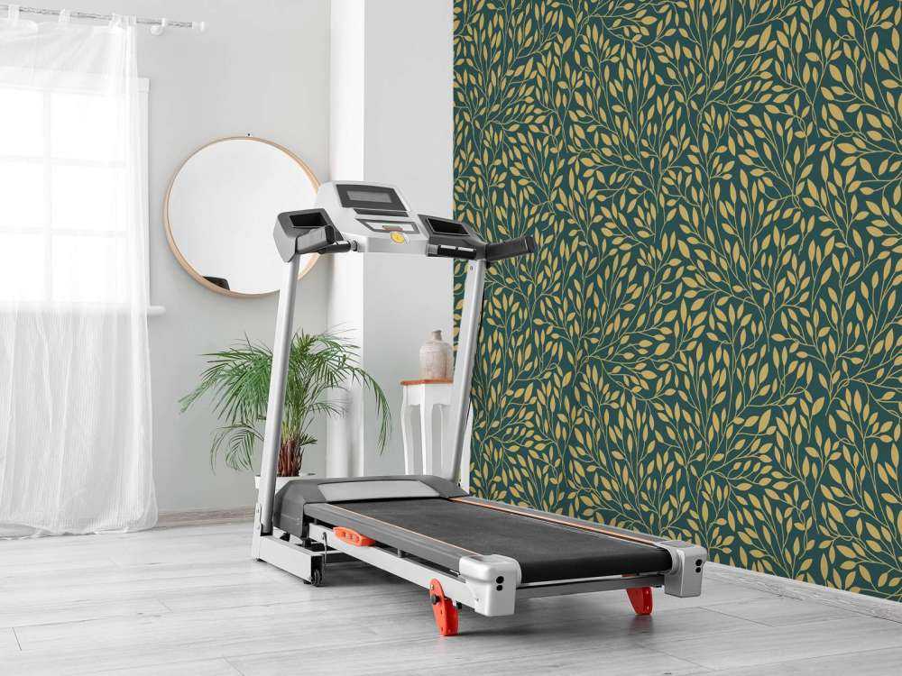 Motivo floreale di lusso oro giallo