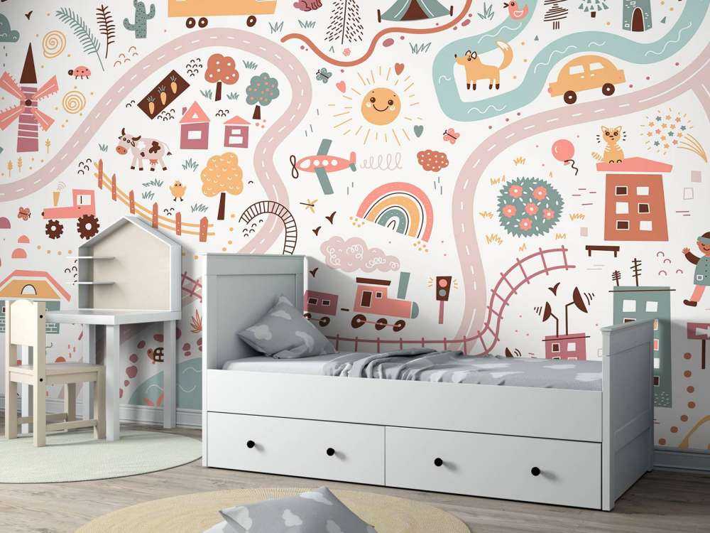 Mappa del mondo bambini