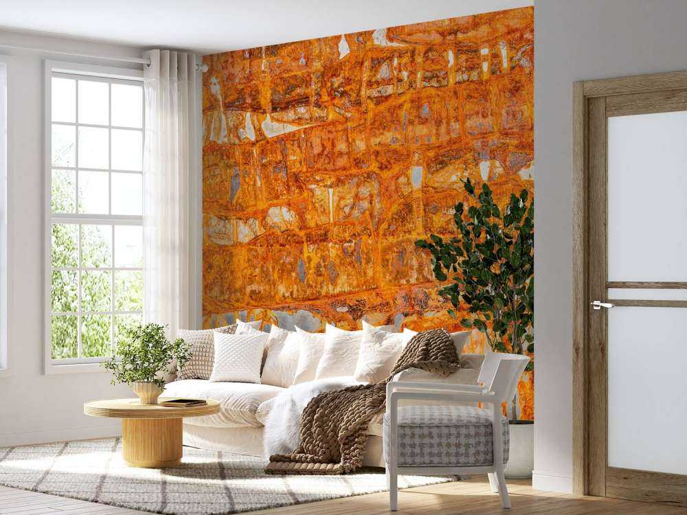 Piastra metallica arrugginita