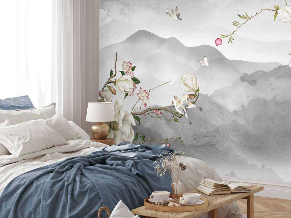 Montagne e colline grigie