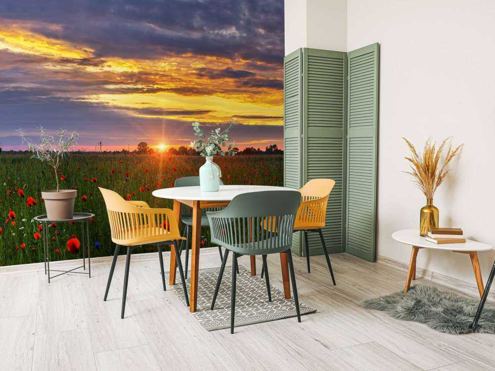 Paesaggio di papaveri