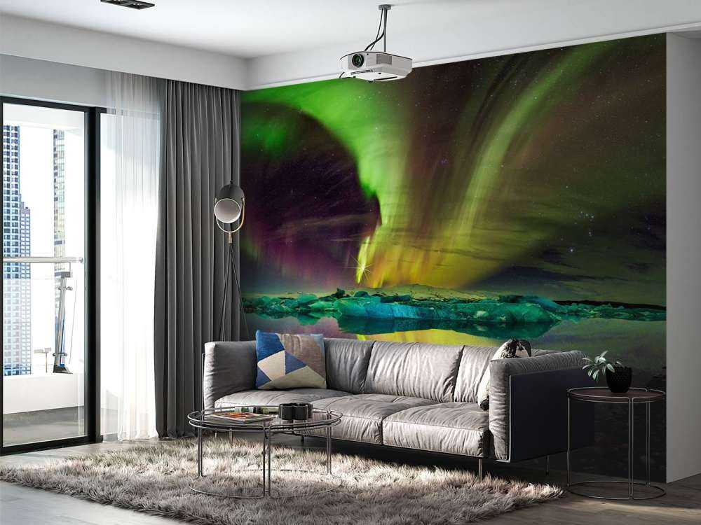 Aurora boreale a Jökulsárlón