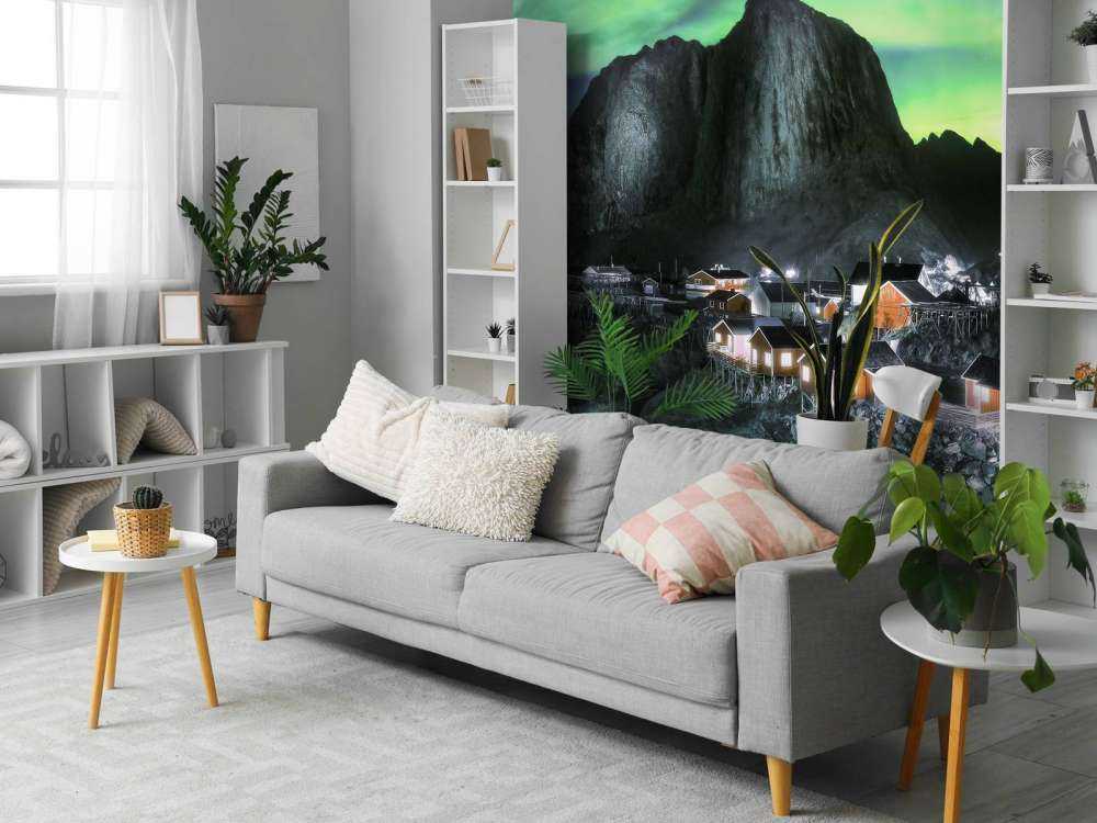 Aurora boreale sopra Hamnøy