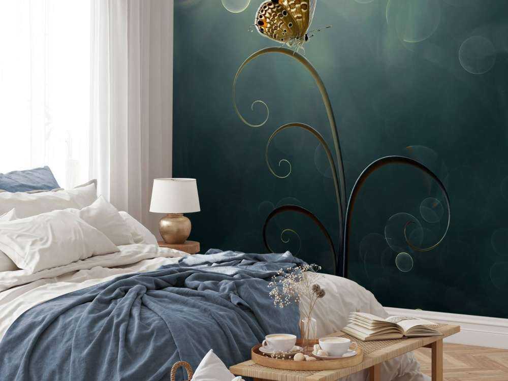 Butterfly in the Morning with Bokeh