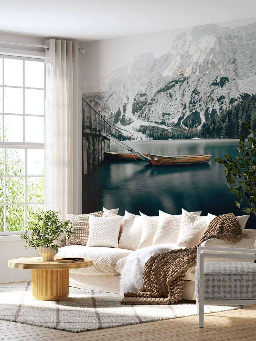 Un lago ghiacciato di Braises