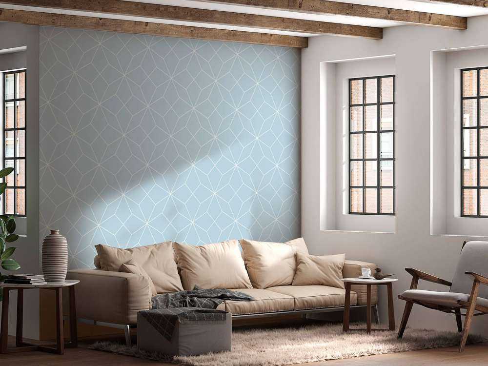 Linee geometriche blu chiaro