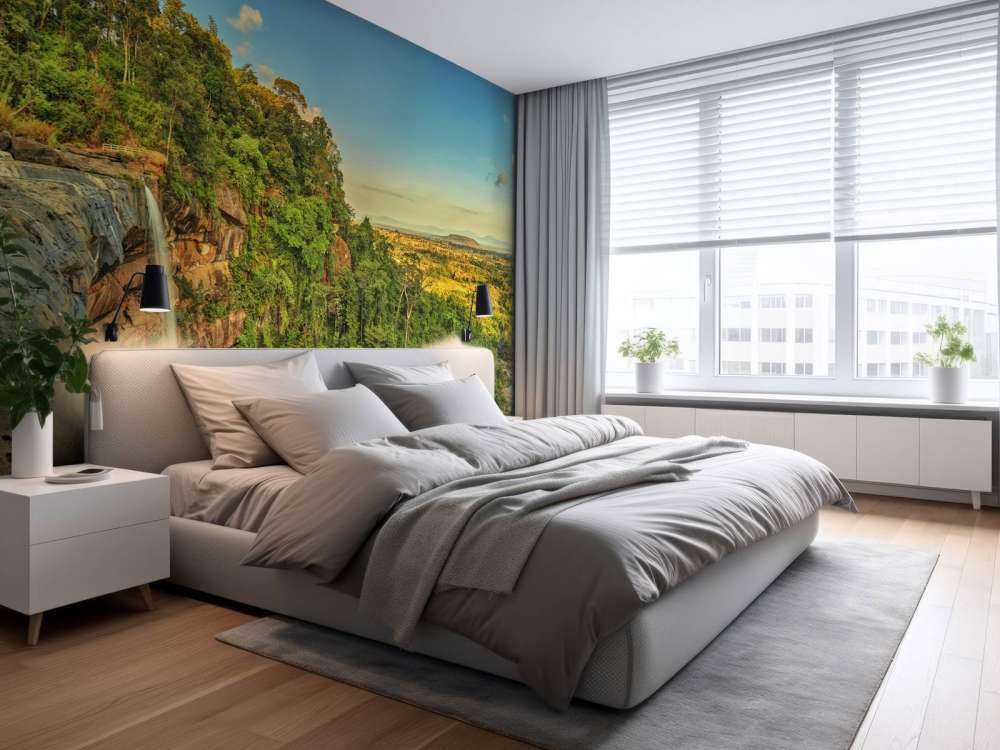 Cascata su una scogliera