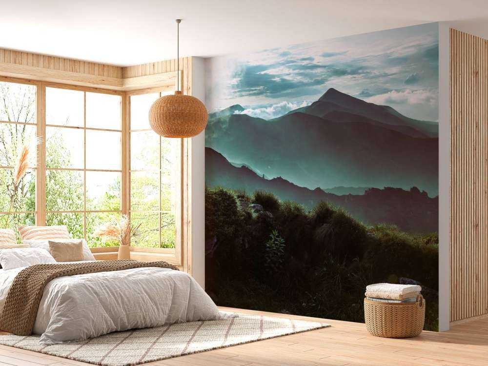 Giungla con montagne