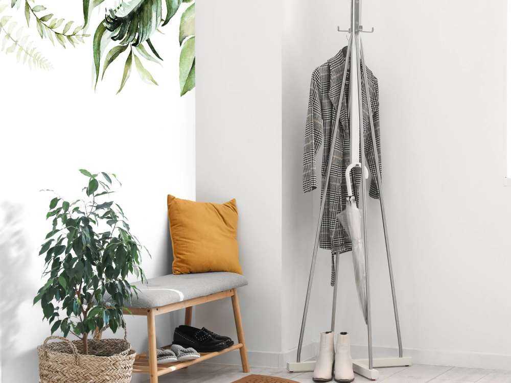 Foglie tropicali ad acquerello