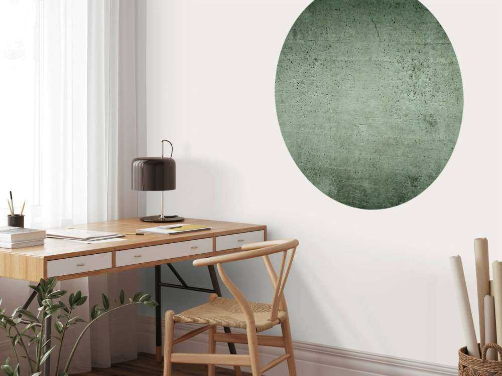 Parete di cemento verde