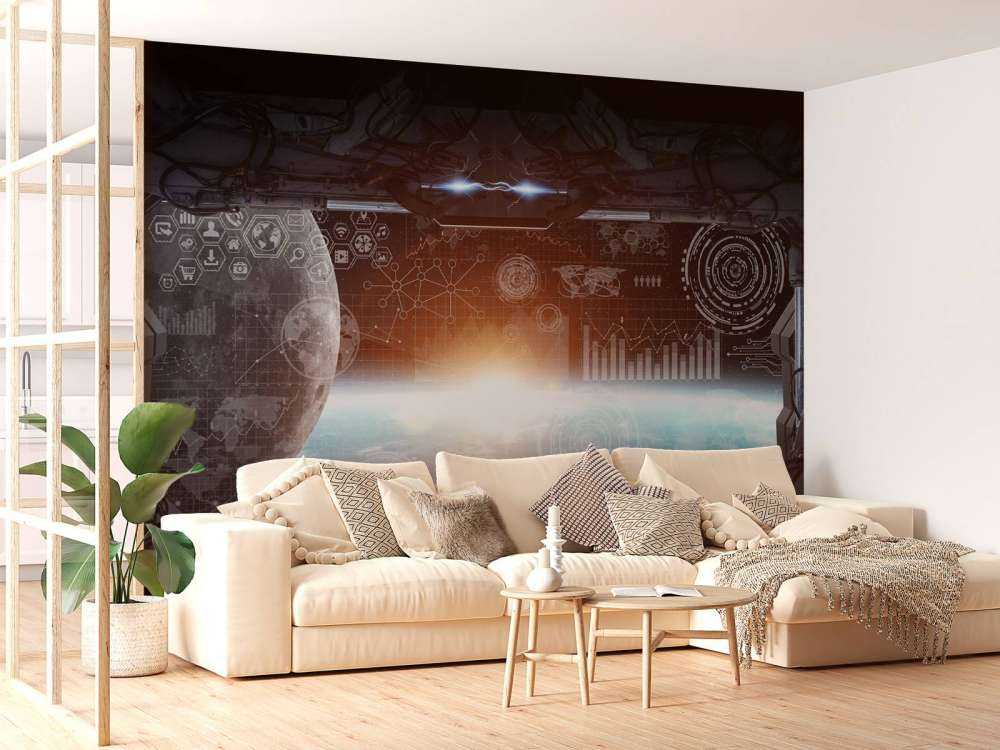 La terra da una stazione spaziale