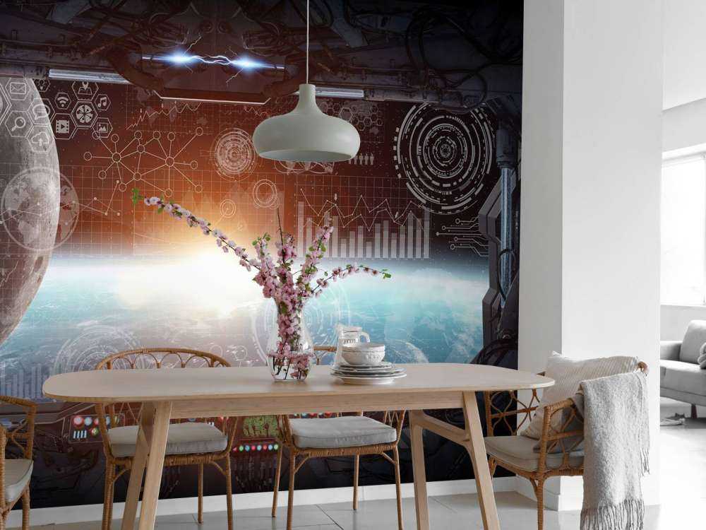 La terra da una stazione spaziale