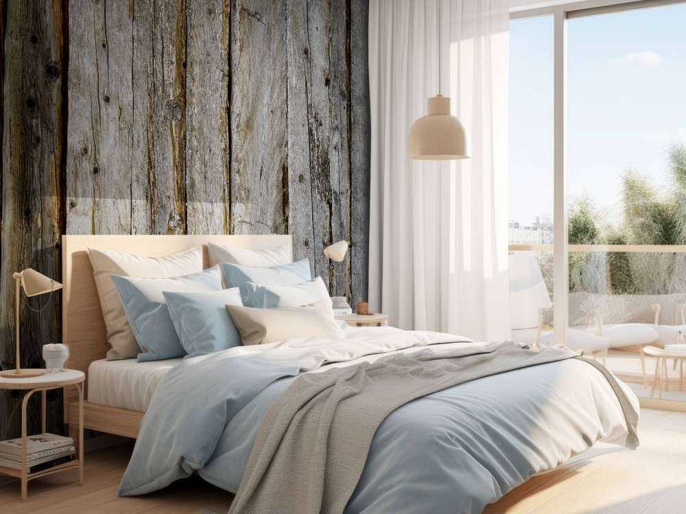 Vecchie travi logorate dalle intemperie