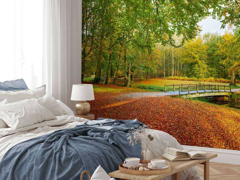 Ponte in una grande foresta