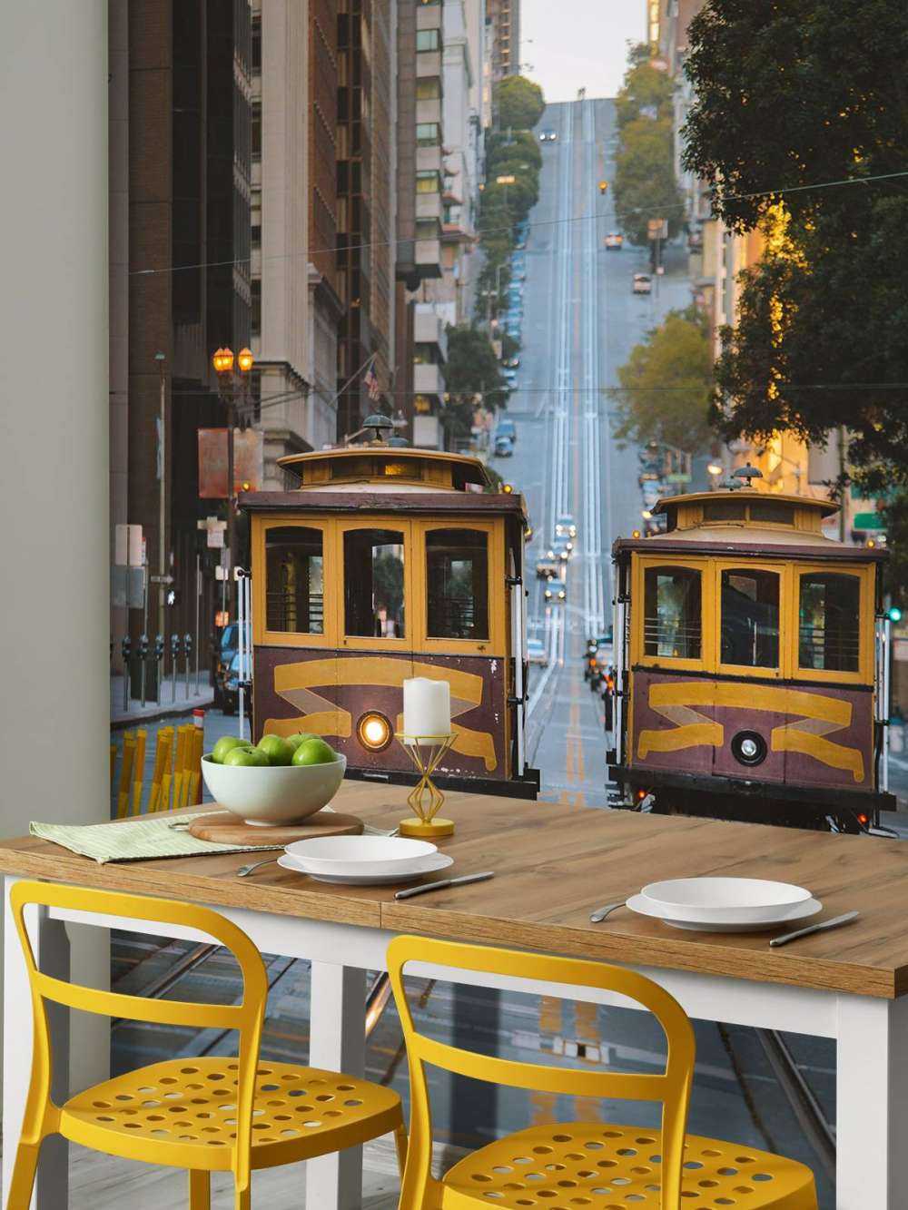 Tram gialli a San Francisco USA