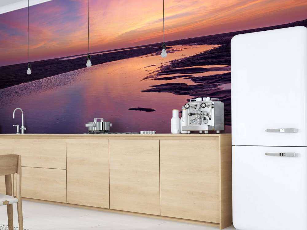 Tramonto con aria viola