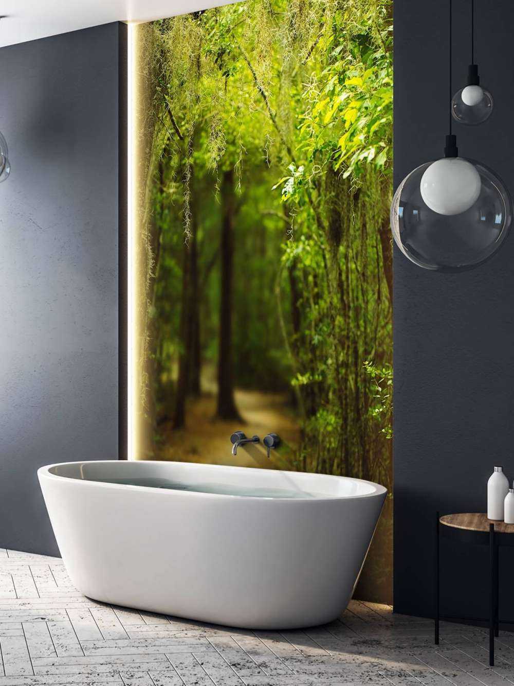 Foresta spagnola piena di muschio