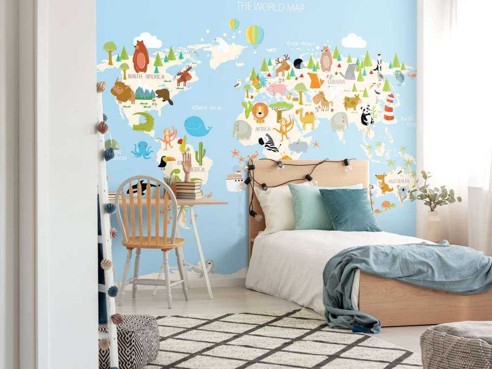 Mappa del mondo animali