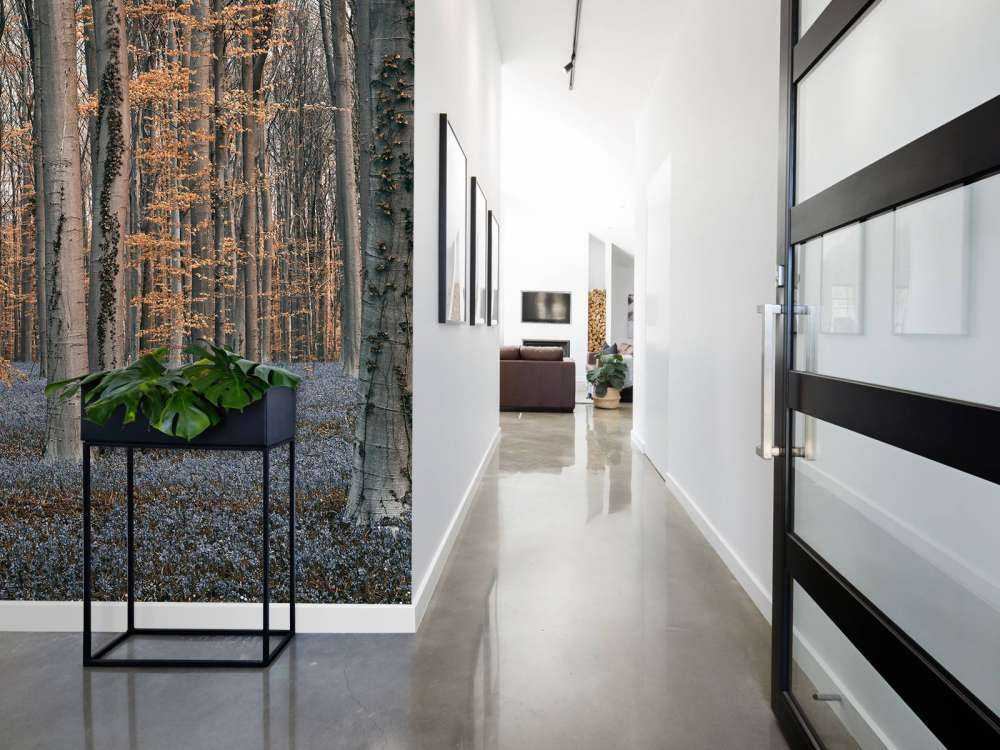 Foresta con toni pastello