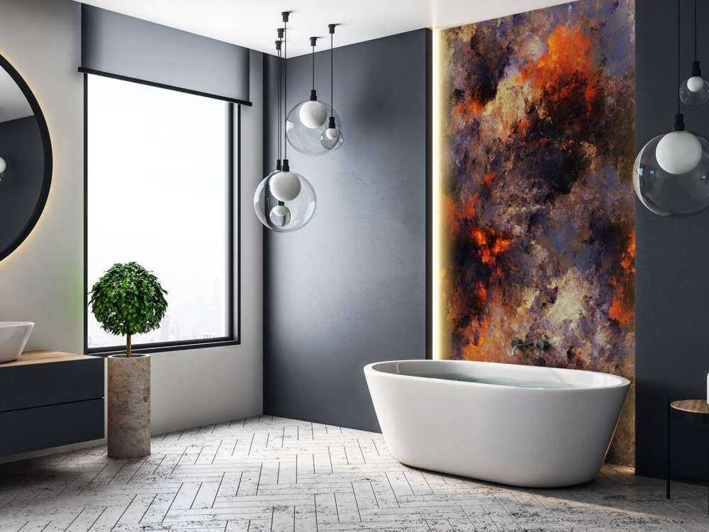 Nuvole scure astratte di fumo