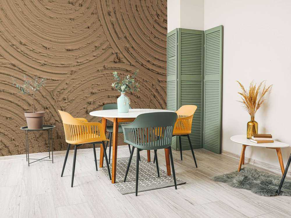 Cerchi Zen struttura grezza in marrone oro