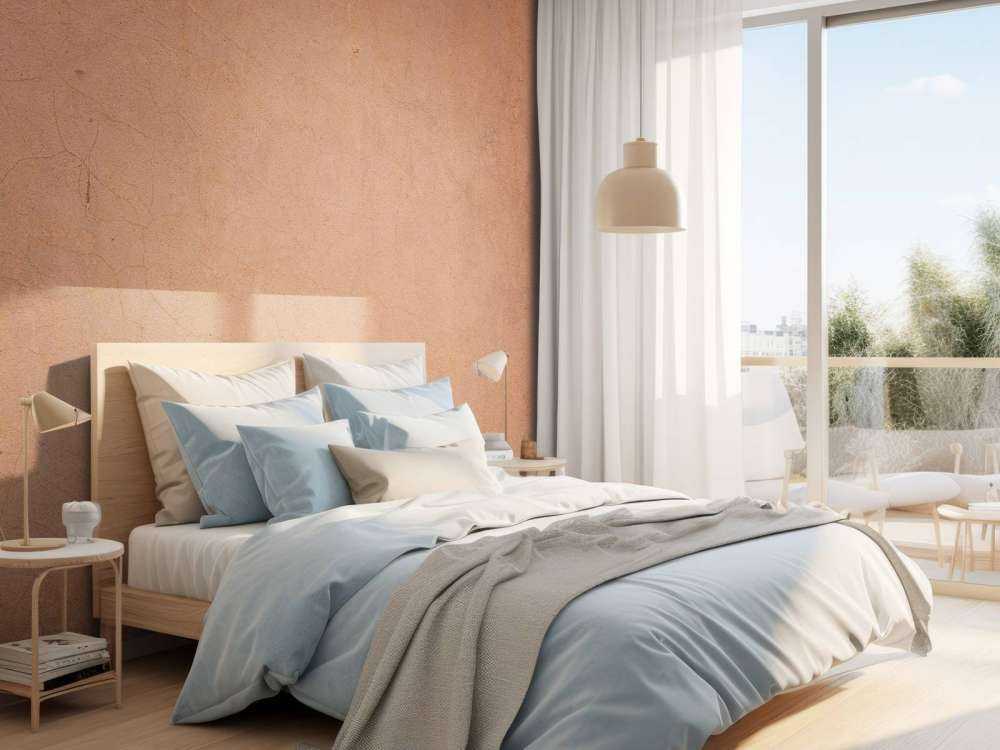 Struttura in calcestruzzo con colori in terracotta