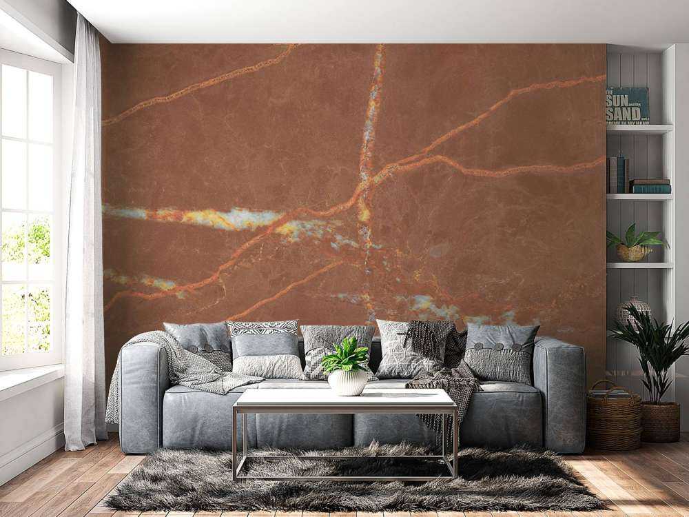 Marmo di terracotta con linee