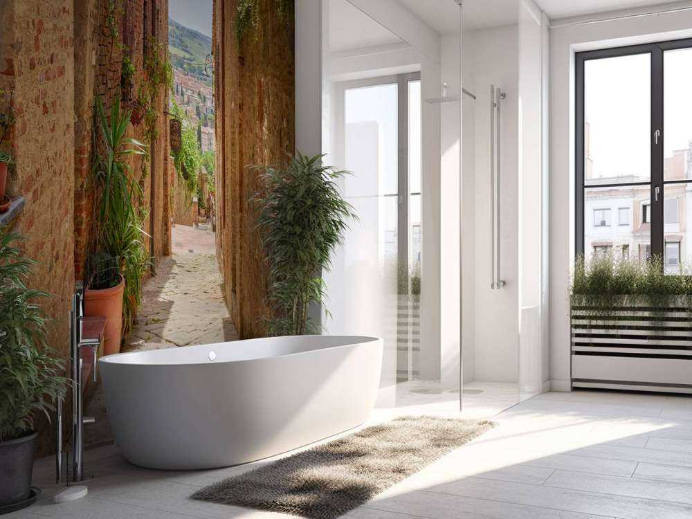 Ampia vista sulla strada