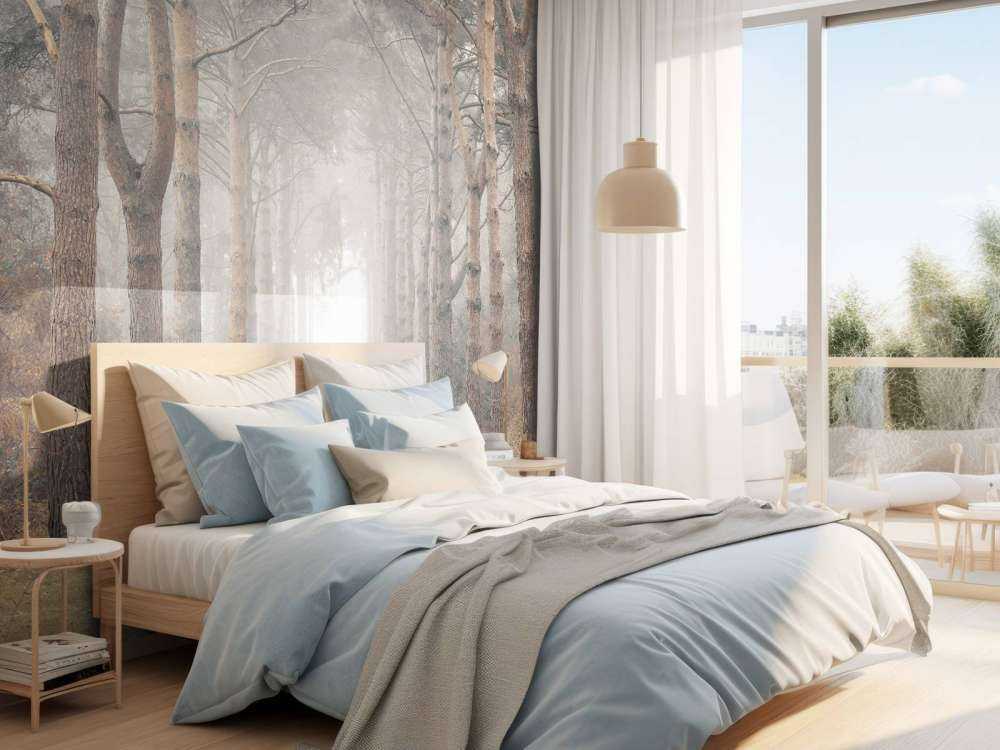 Foresta nella nebbia